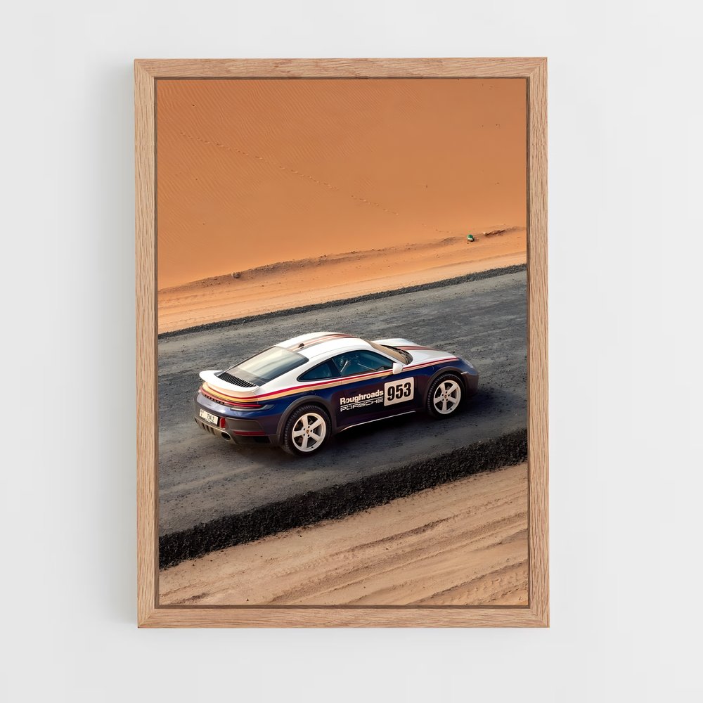 Poster Dakar éclatant – affiche Porsche (vue 4)